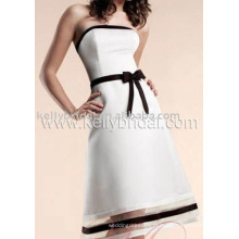 Calças de vestido por atacado Vestido de noiva de joelho Vestido fabricante Preço de fábrica Vestido de vestimenta Roupa feminina Venda quente 2015
